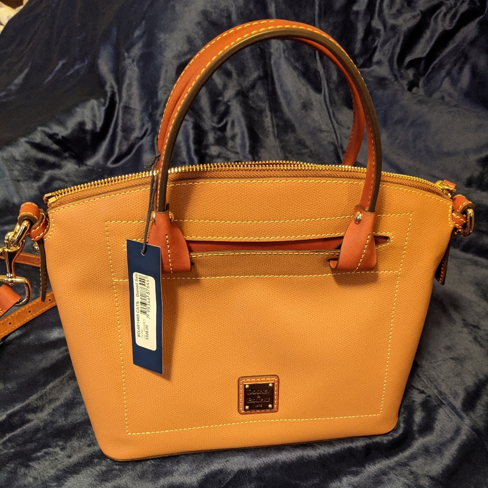 Caramel Dooney & Burke Claremont Doomed Satchel